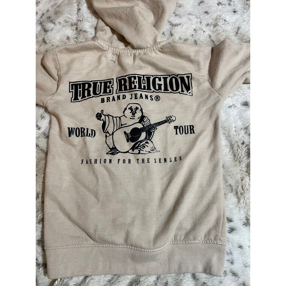 True Religion kids tan hoodie size small